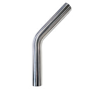 2.500" x 0.047" 45° Mandrel Bend CP2 Titanium - (3.750" CLR / 6.000" Legs) | Ace Race Parts
