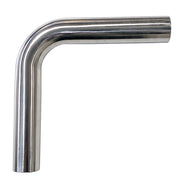 2.500" x 0.047" 90° Mandrel Bend CP2 Titanium - (3.750" CLR / 6.000" Legs) | Ace Race Parts