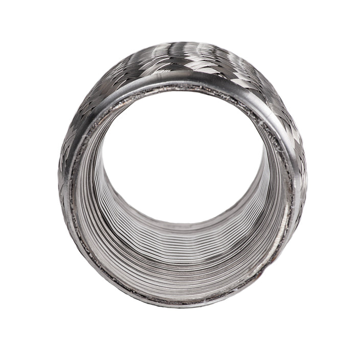 ZZPerformance 3" X 4" 304 Stainless Steel Exhaust Flex Coupling - Interlock Design