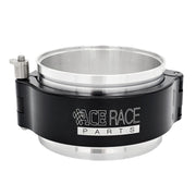 HD Clamp Assembly for 4.000" OD Tubing - Black Clamp, Aluminum Flanges
