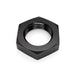-8AN Male AN Flare Bulkhead Adapter Nut, Black Hard Anodized Aluminum