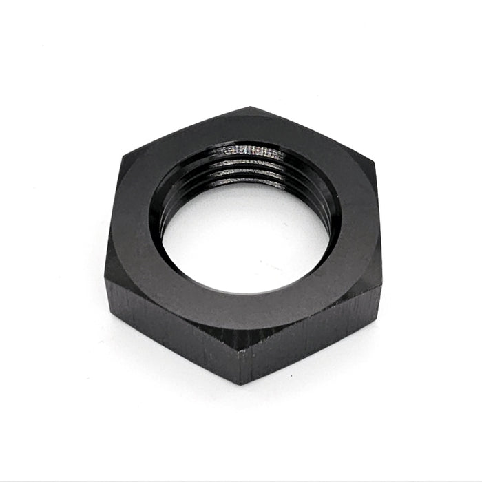 AN-10 (7/8"x14 UNF) Black JIC Bulkhead Nut - Hose Fitting Adapter