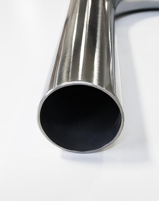 2.375" 16ga 90° Mandrel Bend - (3.563" CLR / 6.000" Legs) - Polished OD - 304 Stainless - Ace Race Parts