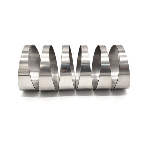 3.500" 16ga Tight Radius (1D) Pie Cut 304 Stainless (90° Bend - 6 Pieces Total) - Ace Race Parts