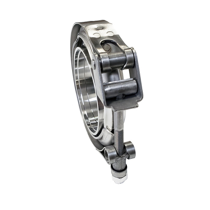 2.500" V-Band Assembly "Male/Female" - 304 Stainless - Quick-Release Clamp - 20mm Combined Flange Thickness - Ace Race Parts