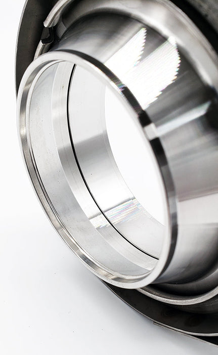 4.000" x 3.500" Reducing V-Band Assembly "Male/Female" 304 Stainless - Quick Release Clamp - Ace Race Parts