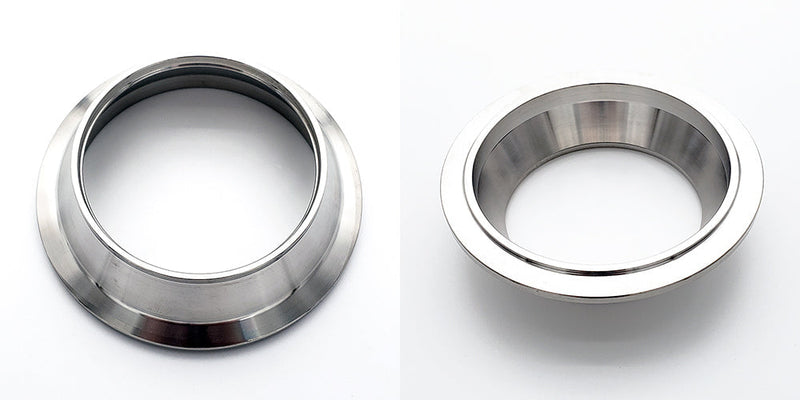 3.000" Reducing V-Band Flange "Male" 304 Stainless - Fits Quick Release Clamp - Ace Race Parts