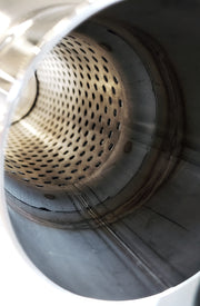 Bottle Style Resonator - 3.000" Inlet/Outlet x 12" Long - 304 Stainless - Ace Race Parts