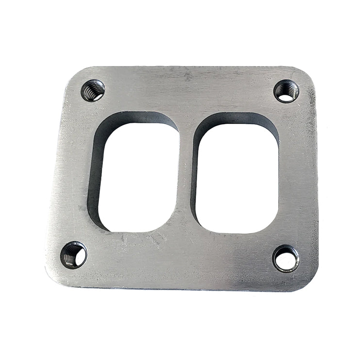 T4 Turbo Divided Inlet Flange 304 Stainless (Tapped Holes) | Ace Race Parts