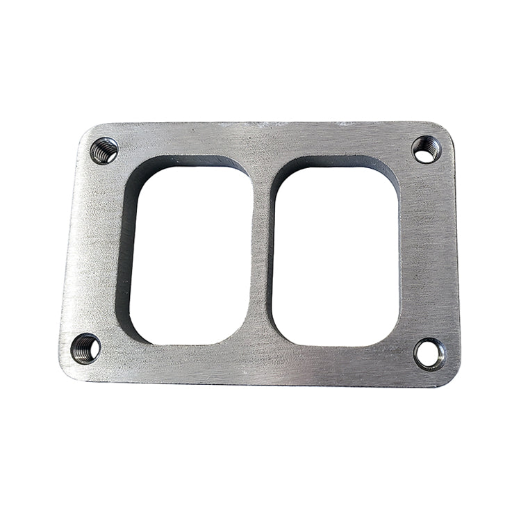 T6 Turbo Divided Inlet Flange 304 Stainless (Tapped Holes) | Ace Race Parts