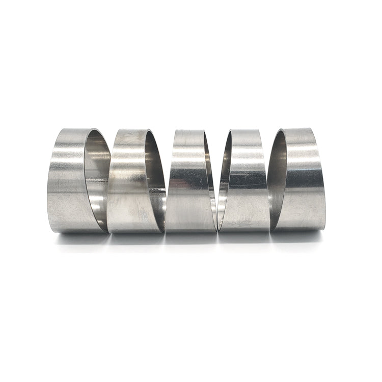 3.500" OD x 0.039" (1mm) Long Radius (1.5D) Pie Cut CP1 Titanium (45° Bend - 5 Pieces Total) - Ace Race Parts