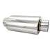 Ultra Quiet Resonator - 3.000" Inlet/Outlet x 13.75" Long - 304 Stainless - Ace Race Parts