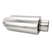 Ultra Quiet Resonator - 2.250" Inlet/Outlet x 13.75" Long - 304 Stainless - Ace Race Parts