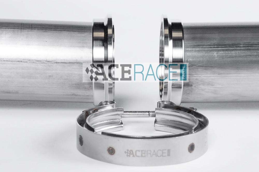 2.250" V-Band Assembly Mild Steel/Stainless Combination - Standard Clamp - Ace Race Parts