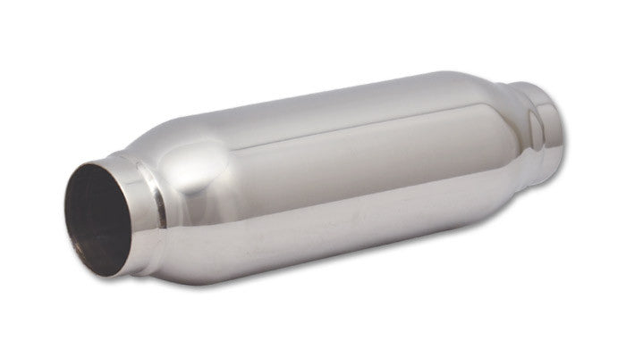 Vibrant Bottle Style Resonator 2.50" Inlet/Outlet 304 Stainless (1792) - Ace Race Parts