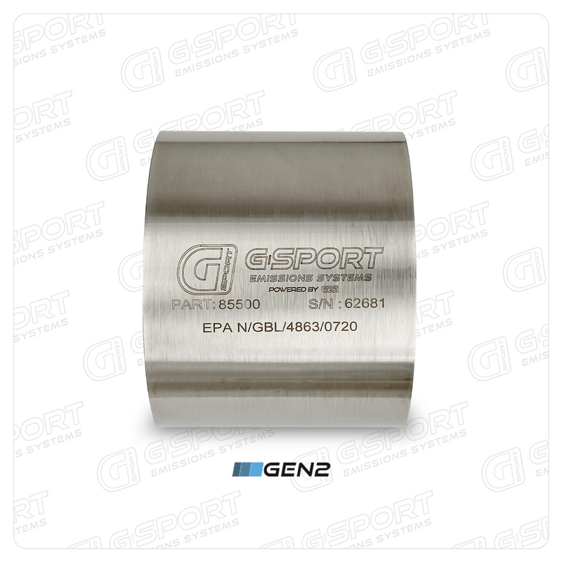 G-Sport GESI Gen2 EPA Compliant Catalytic Converter Core - 5.000" Body x 4.000" Long - 400 CPSI (85500) - Ace Race Parts