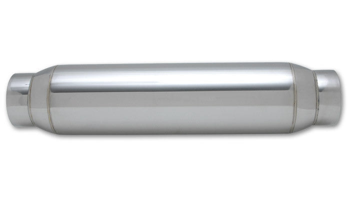 Vibrant Bottle Style Resonator 2.50" Inlet/Outlet 304 Stainless (1792) - Ace Race Parts
