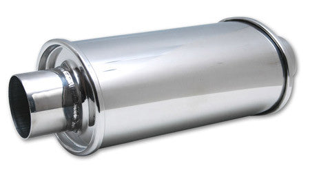 Vibrant Ultra Quiet Resonator 3.00" Inlet/Outlet 304 Stainless (1142) - Ace Race Parts